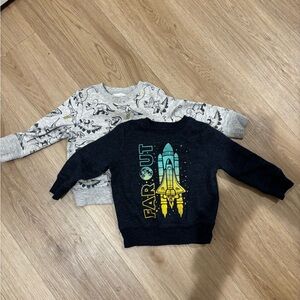 Jumping Beans Black and Gray Kids Sweatshirts